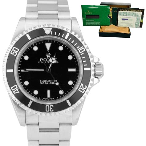 2002 rolex submariner no date|2002 rolex submariner value.